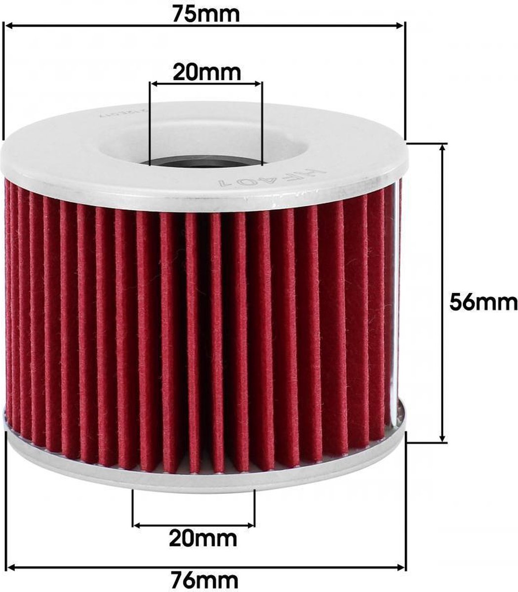 oliefilter hiflofiltro voor motor kawasaki 1100 z ltd 1981 tot 1983 nieuw
