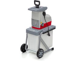 Professionele Hakselaar Versnipperaar - Hakselaar Electrisch 60L – Takken Versnipperaar Hakselaar – 3000W – Max. Ø44mm - Incl. Wielen, Opvangzak, Duurzame Draaimessen – Heggen, Bomen en Haag -Tuinonderhoud