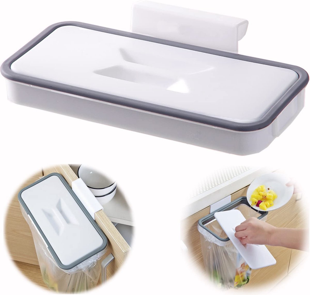 Goedkoopste Handige Opknapbare Afvalzak Houder met Deksel voor Elke Ruimte in Huis en Reizen