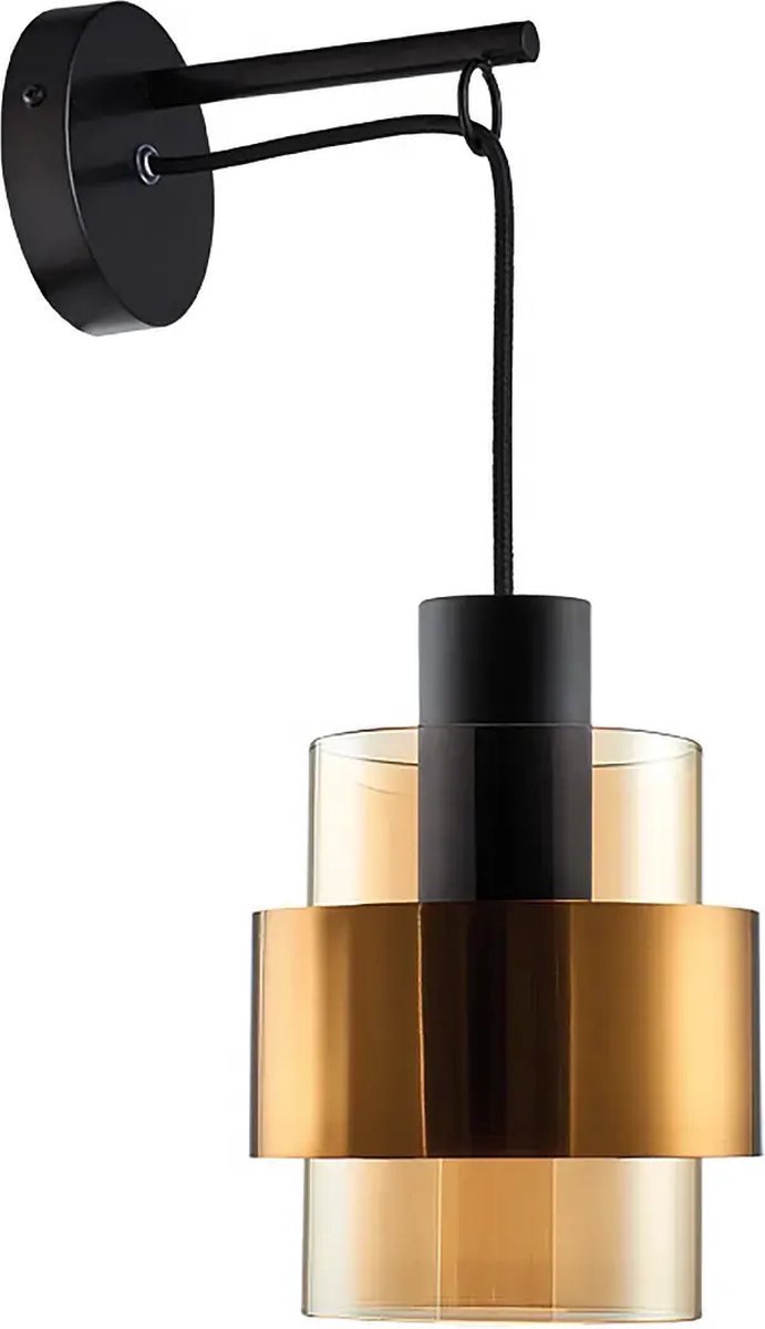 Freelight - Wandlamp Chiasso H 40 cm zwart goud