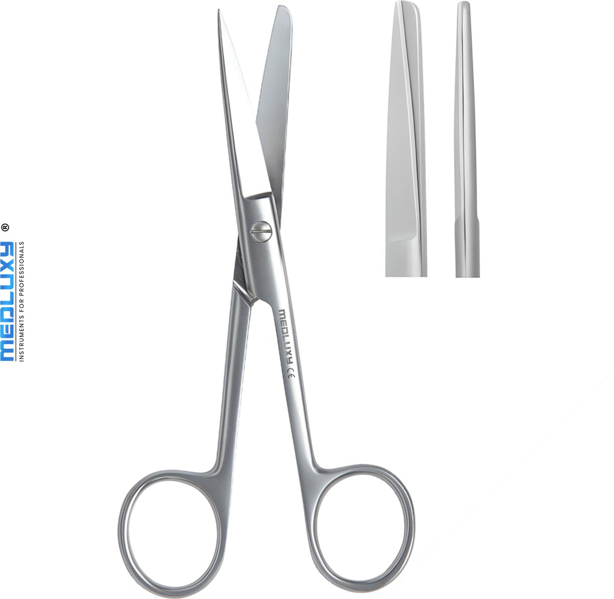 Goedkoopste Medluxy - Verbandschaar - Scherpe en Stompe punt (scherp/stomp) - 14 cm - Professionele Kwaliteit - Rechtshandig (Verpleegkundige Schaar, Chirurgische Schaar, EHBO, Verpleegkunde