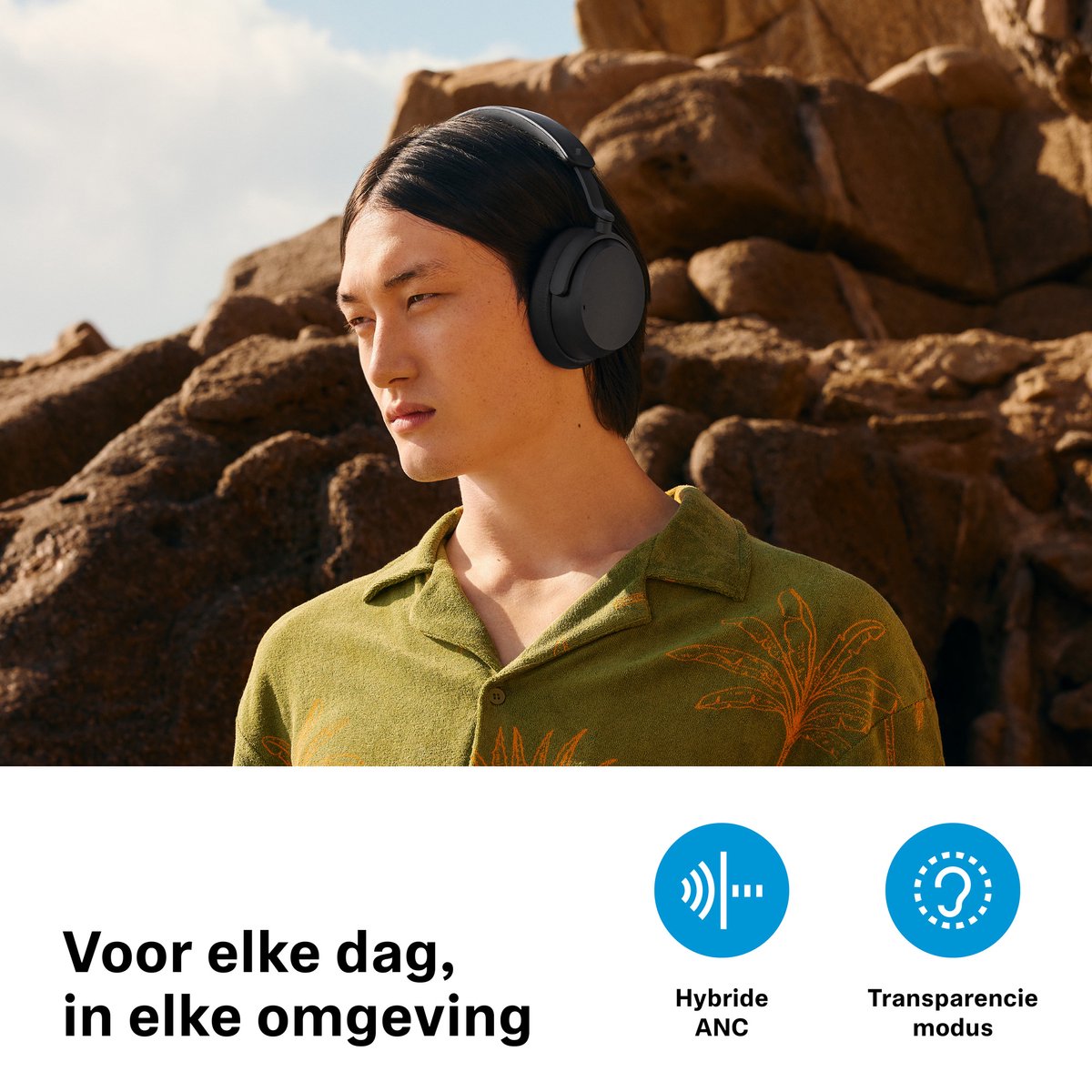 Sennheiser Accentum Wireless - Draadloze over-ear koptelefoon met Noise Cancelling - 50u batterij - Snelladen - 2 Microfoons - Zwart — afbeelding 4