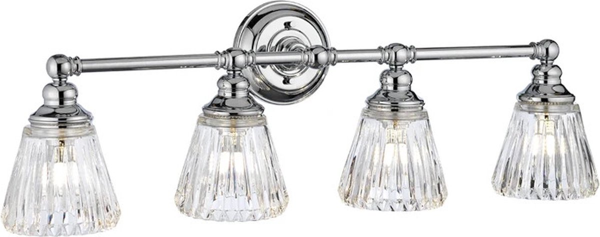 Quintiesse LED Badkamerarmatuur Keynes | 3W 3000K 300Lm 830 | IP44 | Dimbaar | Polished Chrome