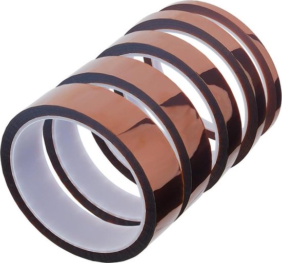 Hittebestendig plakband voor sublimatie - Blauw - Geen resten - 10 mm x