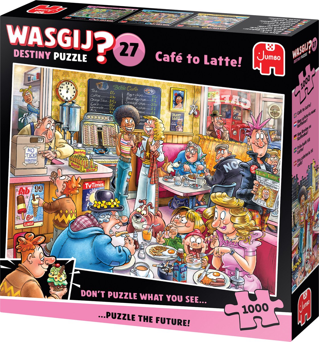 Wasgij Destiny 27 - Van Cafetaria Naar Koffiebar! - 1000 stukjes puzzel - Legpuzzel — afbeelding 4
