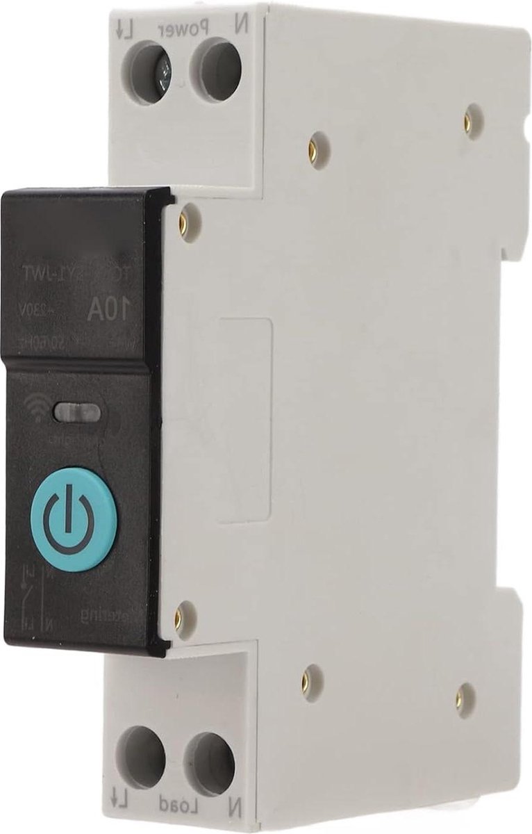 Intelligente wifi-schakelaar afstandsbediening voor mobiele telefoon draadloos 3 synchronisatiemodi wifi-schakelaar (40 A) - DIN-rail stroomonderbreker .