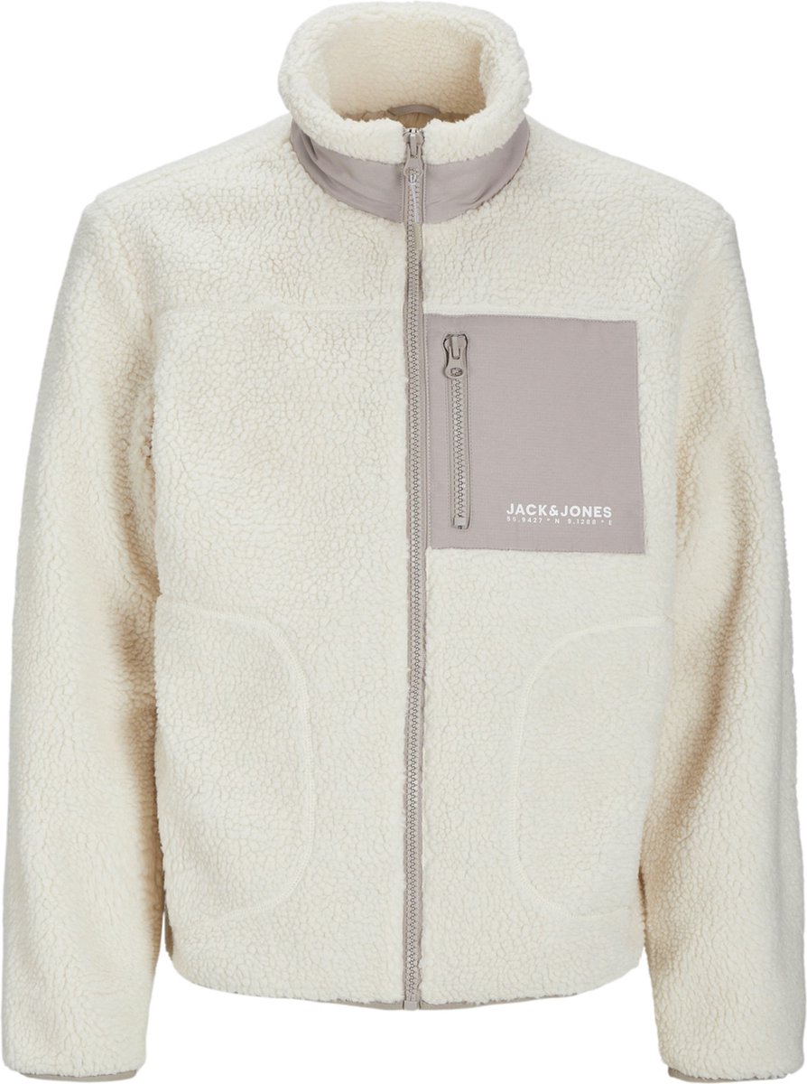 Jack & Jones Heren Outdoorjas Vesterbro Teddy Jacket Wit