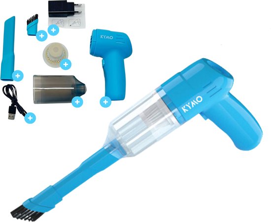 Kymo Kruimeldief Draadloos Handstofzuiger Blauw - Kymo - €29,95