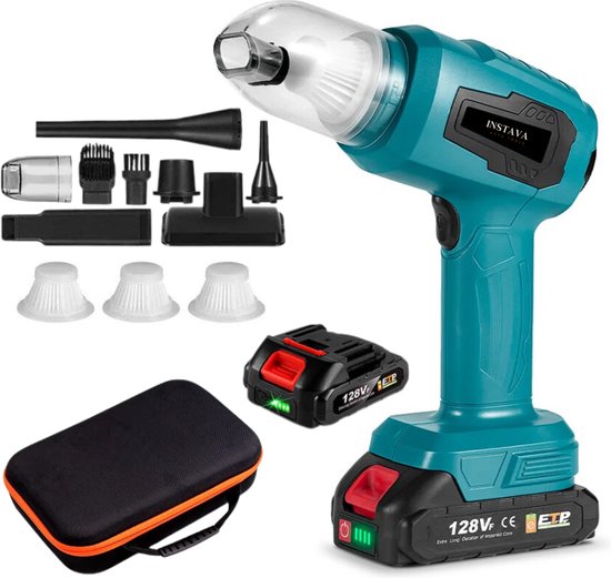 Instava - Accu Auto Stofzuiger incl. 2x Accu (2.0Ah) - Instava - €65,00