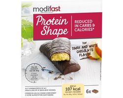 Modifast Protein Shape - Reep Pure & Witte Chocolade - 6 stuks - Eiwitreep