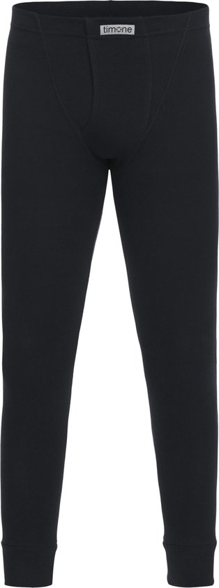 Timone Kinderen Thermobroek - Sport - Lang - Sporbroek - Katoen - TI-SS-PantsKids - (2er Pack) Zwart/Wit - 164
