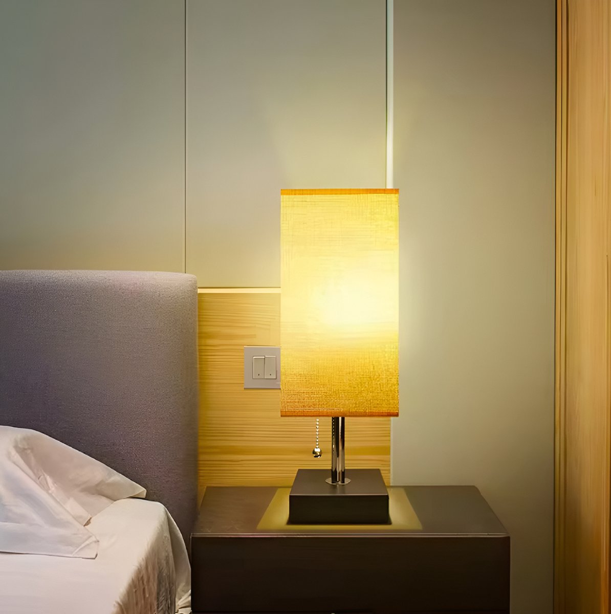 RoHS Tafellamp / Bedlamp, met 2 USB-poorten - Modern - Grijs - E27