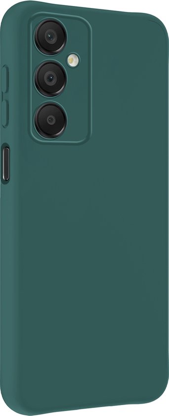 Coque pour Samsung A16 Coque en Siliconen avec Film de Protection d'écran - Coque pour Samsung Galaxy A16 Coque Siliconen - Vert Foncé