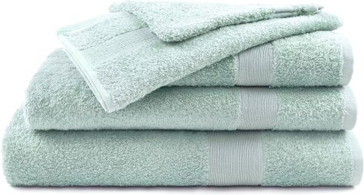 Mistral Home - BADHANDDOEK - katoen - 70 x 140 cm - effen kleur - muntgroen