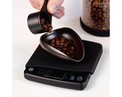 Koffie Weegschaal Met Auto Timer - 0,1 Gram Precisie - Barista Weegschaal – Espressomachine – Barista Essentials