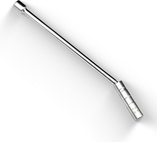 Toolwiz Bougiehouder 14 mm verlenging 31 cm aandrijving 3/8 inch aandrijving, 12 punten, 360° draaibaar, dunne wand, bougiesteun, compatibel met de meeste pick-ups en SUV's