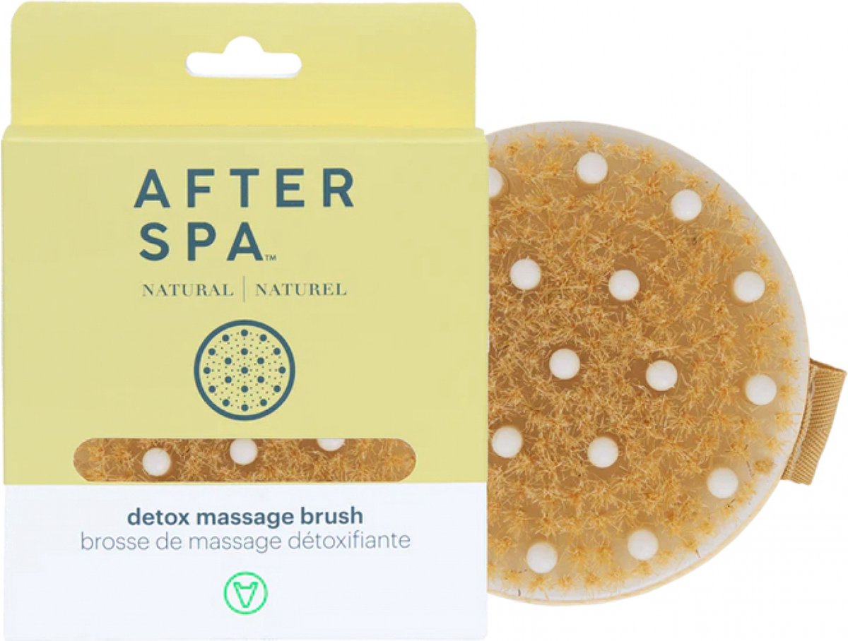 "Afterspa" Massage & Detox droog borstel - Massage & Detox Brush - Verwijdert Onzuiverheden