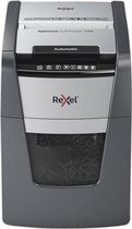 Rexel Optimum AutoFeed+ 100X Fluisterstille Papierversnipperaar - P4 Snippers - Automatische Invoer Tot 100 Vel - 34L - Zwart