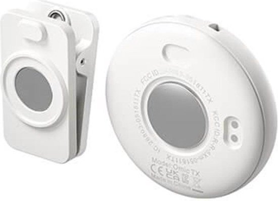 Micrófono condensador Lavalier Inalámbrico Boya Omic-u Para iPhone Android Color Negro
