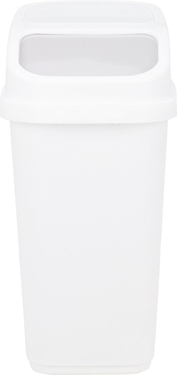 Goedkoopste Excellent Houseware GFT aanrecht afvalbakje - wit - 5L - afsluitbaar - 15 x 21 x 31 cm - klepje- afval scheiden