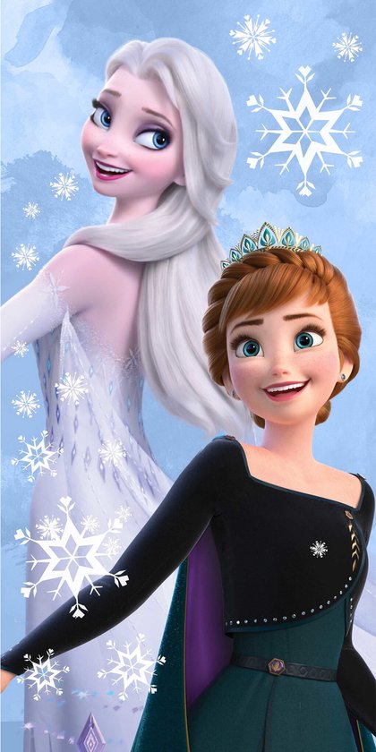 Disney Frozen Strandlaken, Snow Sisters - 70 x 140 cm - Katoen