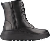 FitFlop F - Bottes pour femmes plates à lacets en cuir Mode NOIR - Taille 37