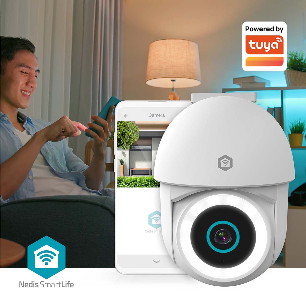 Nedis SmartLife Buitencamera 3MP met Spotlight en Pan & Tilt - afbeelding 3