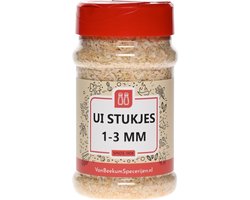 Van Beekum Specerijen - Ui Stukjes 1-3 mm - Strooibus 130 gram