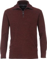 Casa Moda - Pull Zip Bordeaux - Homme - Taille XXL - Coupe régulière