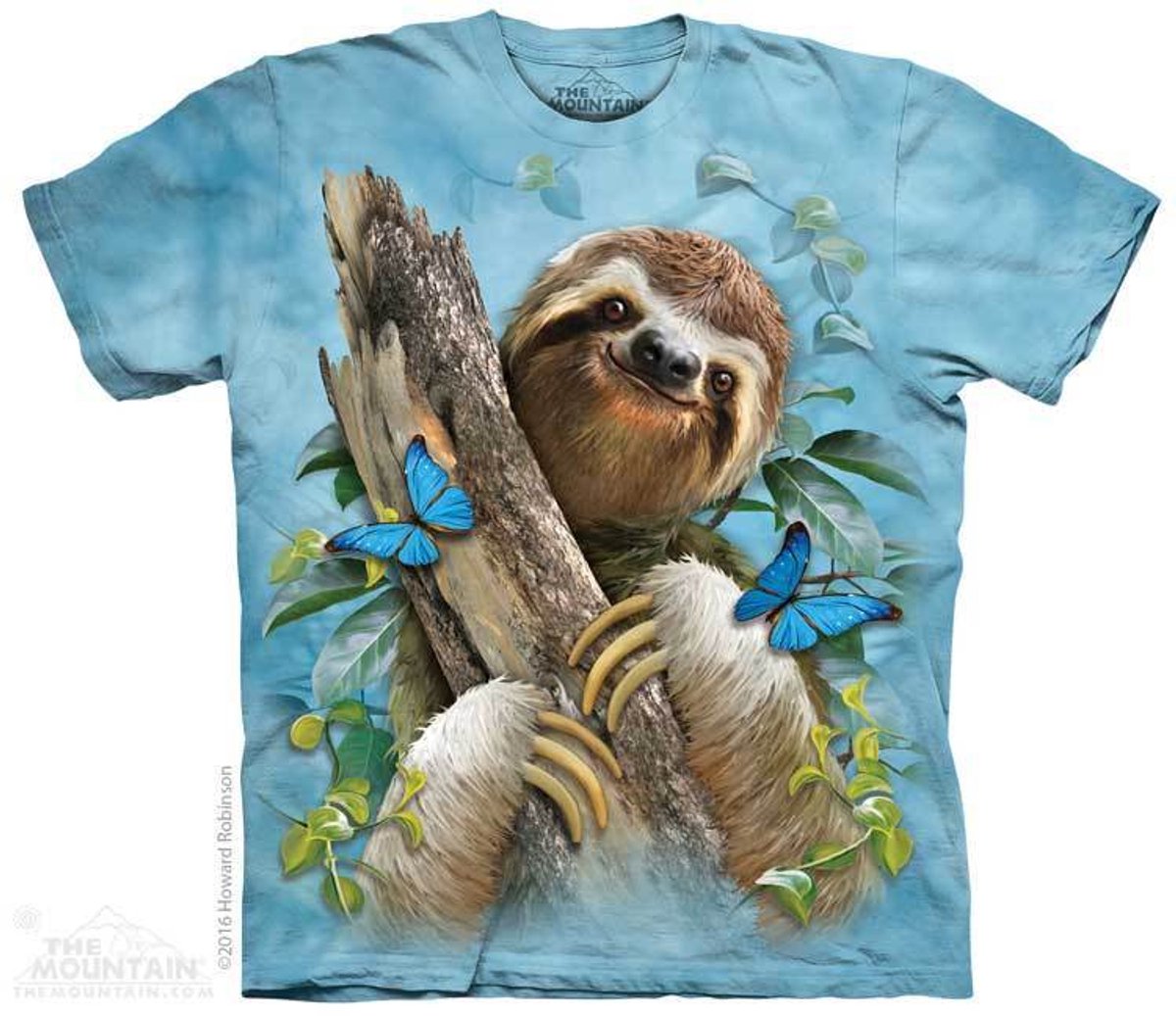 T-shirt Sloth Butterflies M