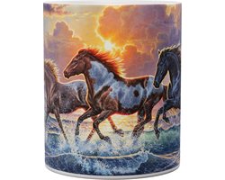 Paarden Against The Wind - Mok 440ml 440
