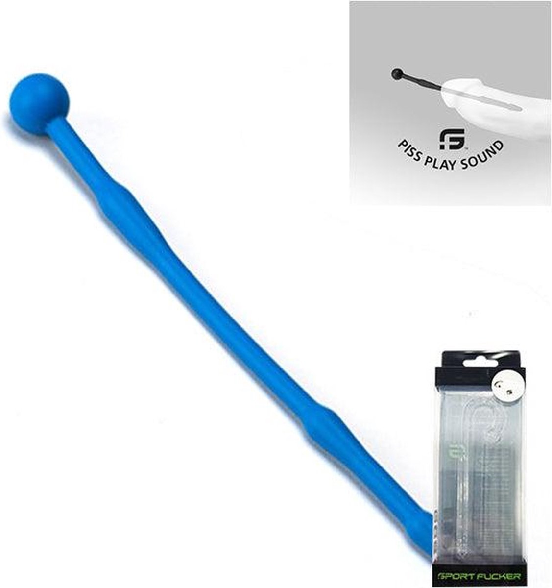 Goedkoopste Sport Fucker - Piss Play Sound - Holle Dilator - 18 cm - Blauw
