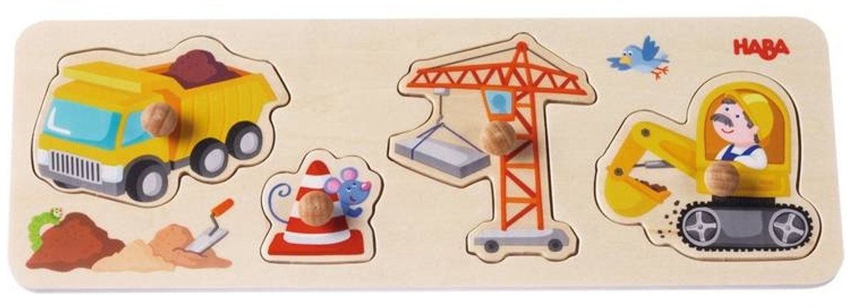 Haba Vormenpuzzel Op De Werf Junior Hout 4 Stukjes