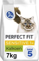 Bol.com Perfect Fit Kattenbrokken - Sensitive Adult - Kalkoen - 7kg aanbieding