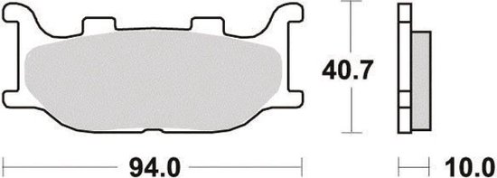 Plaquette de frein Ferodo pour Moto Yamaha 600 XJ 1999 à 2001 4KE / AV / FDB2003P Neuf