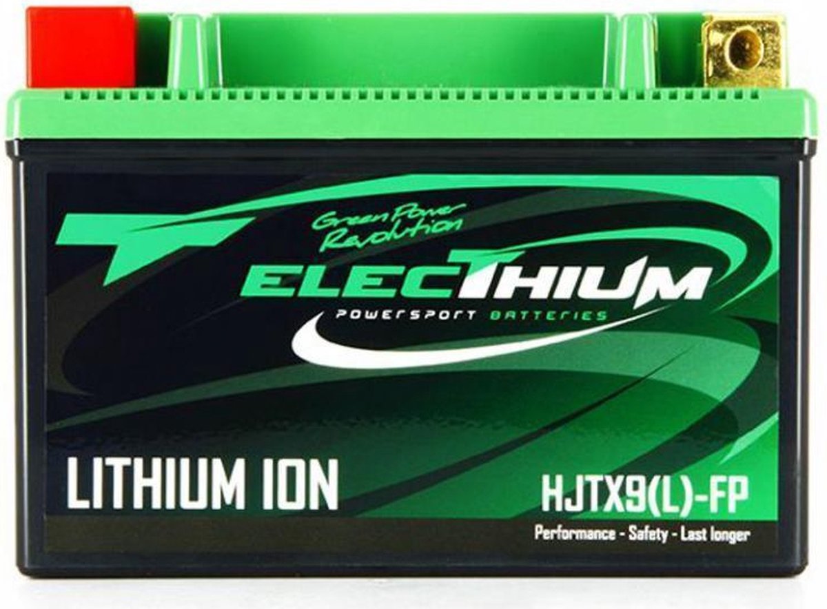 Lithium-elektriumaccu voor motorfiets Kawasaki 750 Z ZR ABS 2007 tot 2013 HJTX9(L)-FP / YTX9-BS / YTR9-BS / 12,8 V 3 Ah nieuw