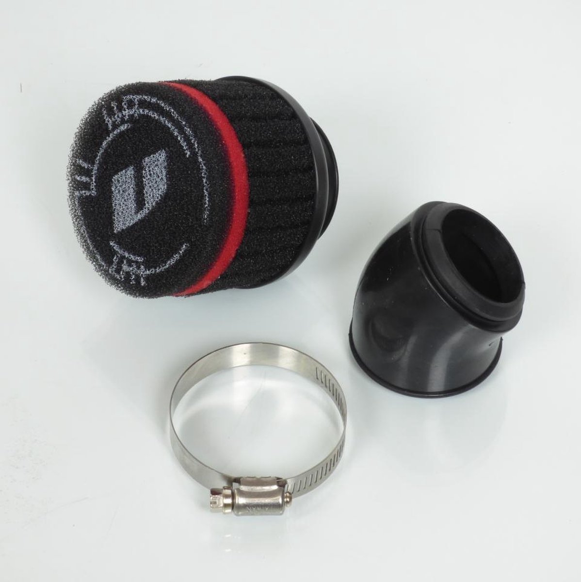 voca luchtfilter conus Ø48mm zwart voor racemotor vcr-rd13.filt48/bk