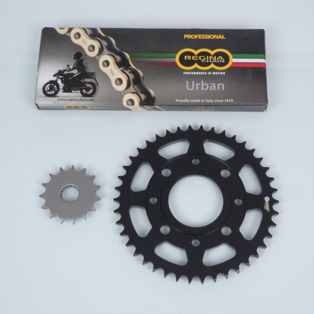 Kit chaîne Regina pour moto MASH 125 Seventy Five 2013 à 2019 15x42 pas 428 Neuf