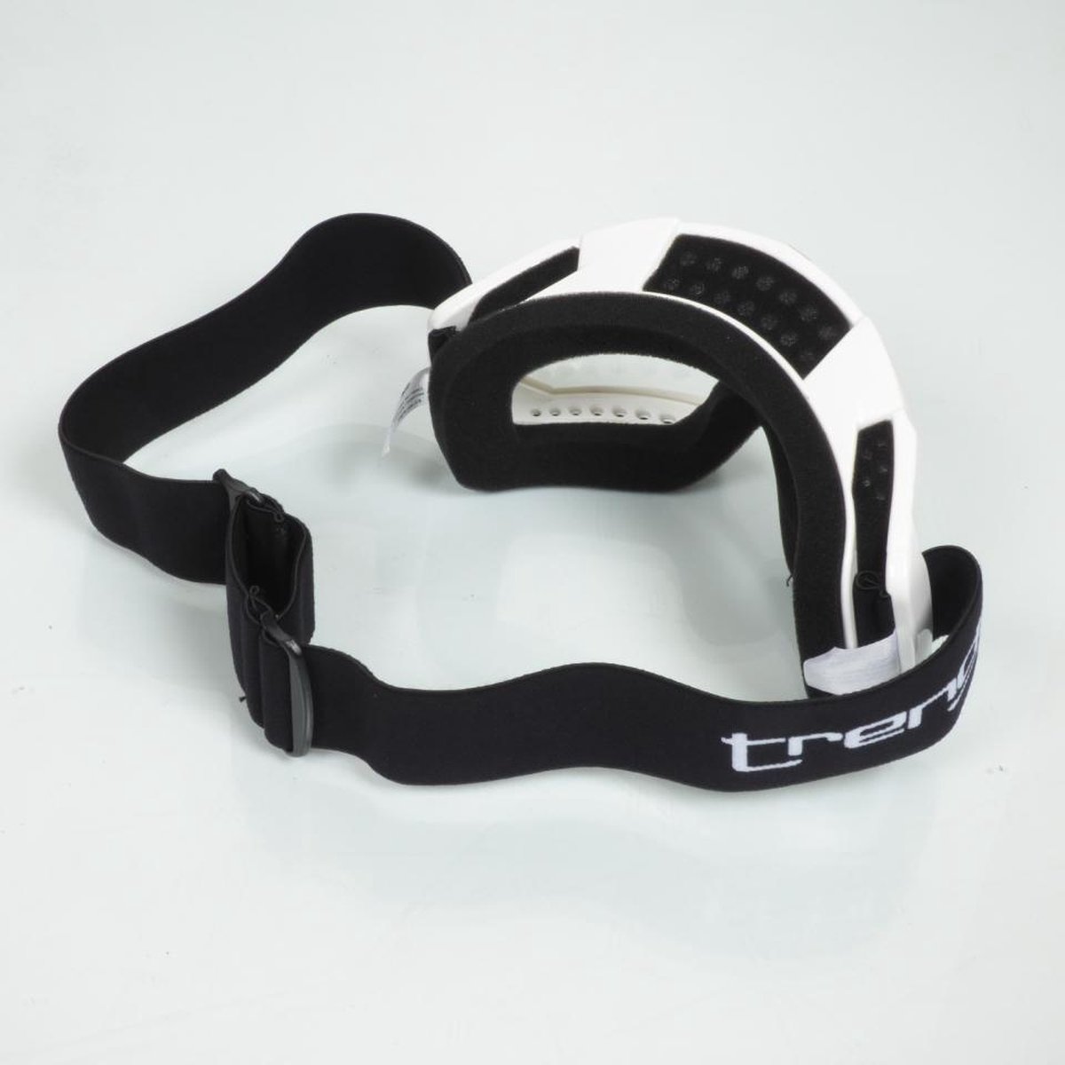 motorbril quad supermotard enduro cross trendy mtc01 wit transparant scherm