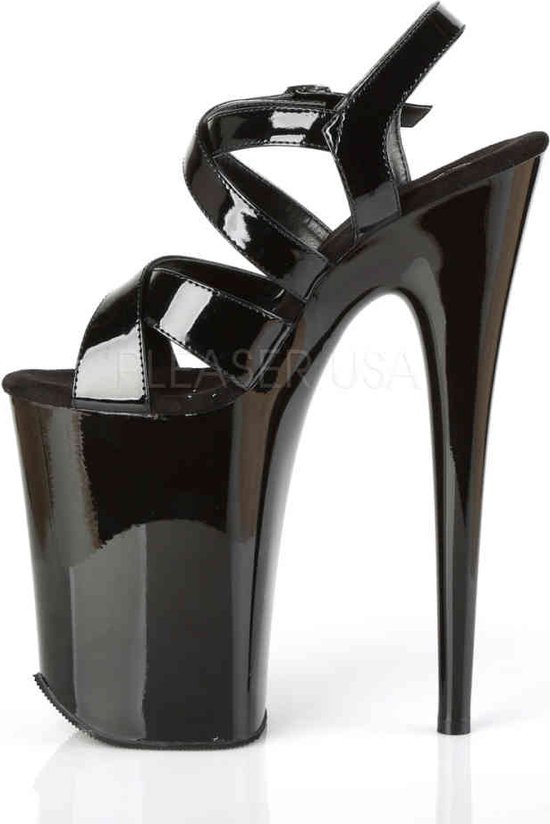 Pleaser - INFINITY-997 Sandale à bride à la cheville, Chaussures de pole dance - Chaussures US 10 - 40 - Zwart