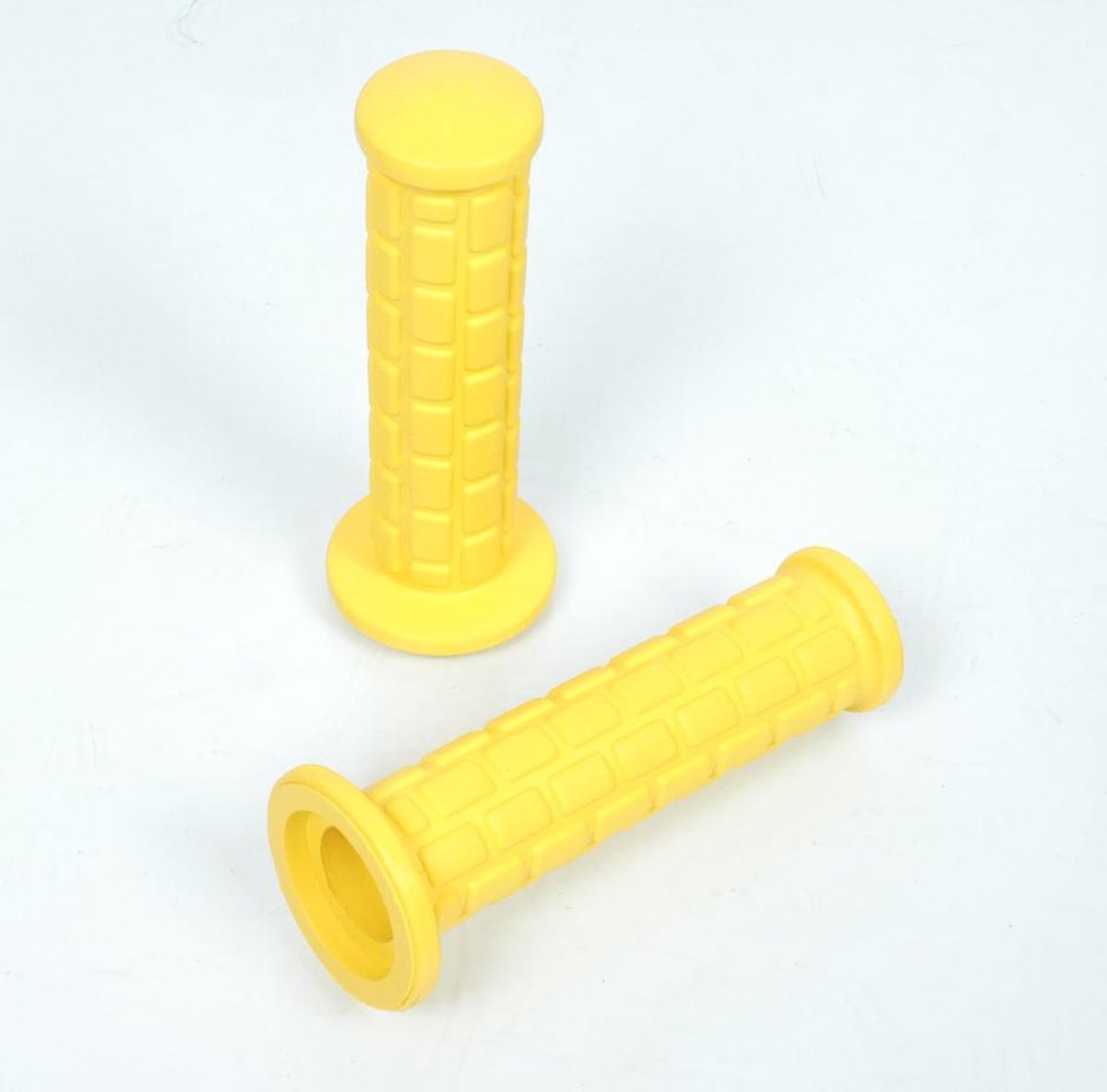 Poignée jaune revêtement Lusito type Off Road Vintage pour moto cyclo 125mm