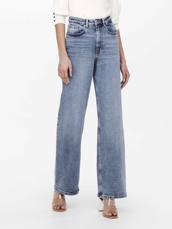 Only Jeans Onljuicy Hw Wide Leg Rea365 Noos 15234743 Blue Medium Den/nas365 Taille femme - W25 X L32