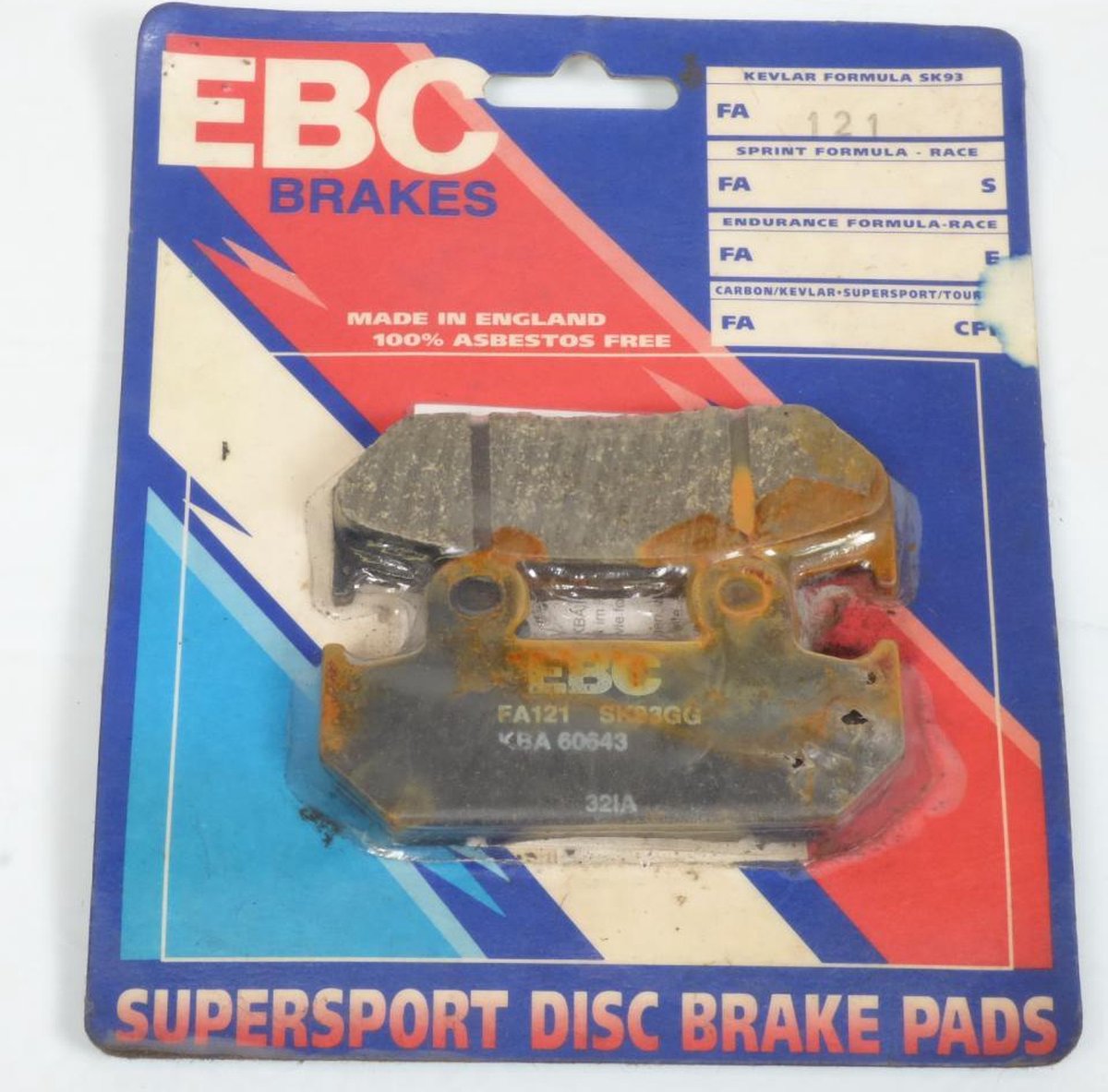 ebc remblokje voor motor honda 750 xrv africa twin 1990 tot 1992 avg / avd nieuw