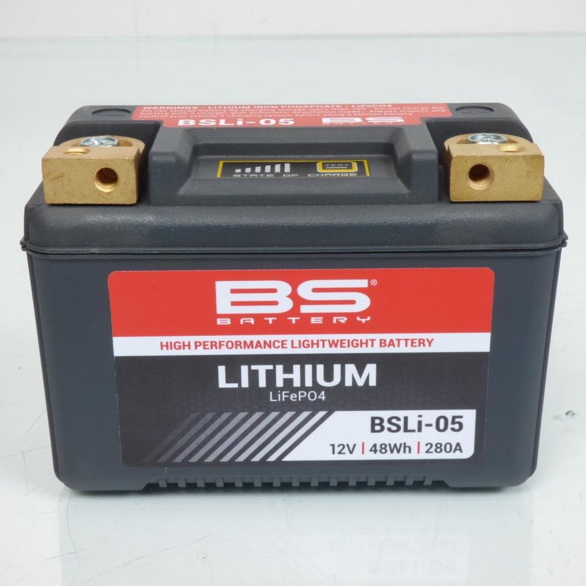 Batterie Lithium BS Battery pour Moto Ducati 800 Supersport Ss 2003 à 2005 BSLi-05 / LT12B / HJT12B-FP / 12V 48Wh Neuf