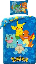 Pokémon Dekbedovertrek, Benjamin - Eenpersoons - 140 x 200 cm - Polyester