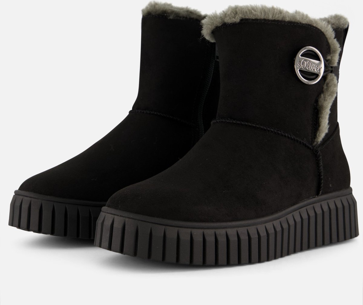 S.Oliver Gevoerde boots zwart Suede - Dames - Maat 37