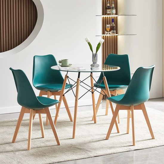 Hout - Met hoge rugleuning - Massief - Donkergrijs - Stoelen kopen