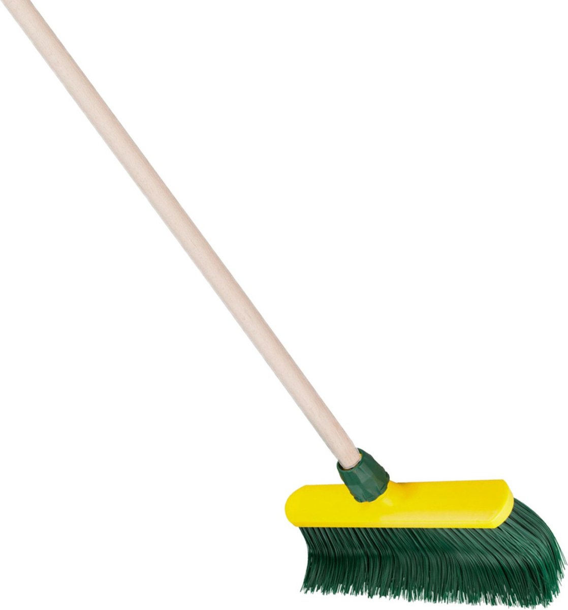 Goedkoopste Buemag klauw bezem kop 30 cm - houten steel 130 cm - voegenbezem - kunstgras bezem - Kromme hoek vezels