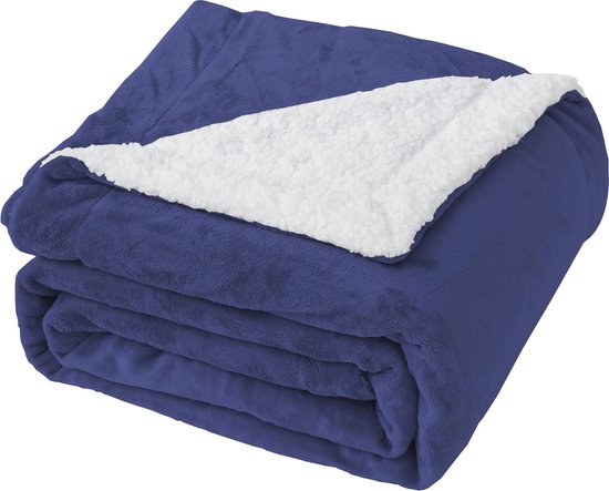 Arti Casa Fleece Deken 150 x 200 cm - Plaid Deken voor op de Bank, Bed
