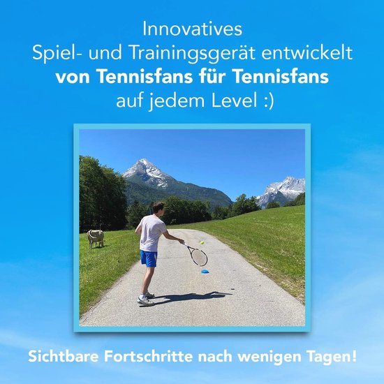 Padeltrainer - set met padelbal - innovatief balspel voor buiten, in de